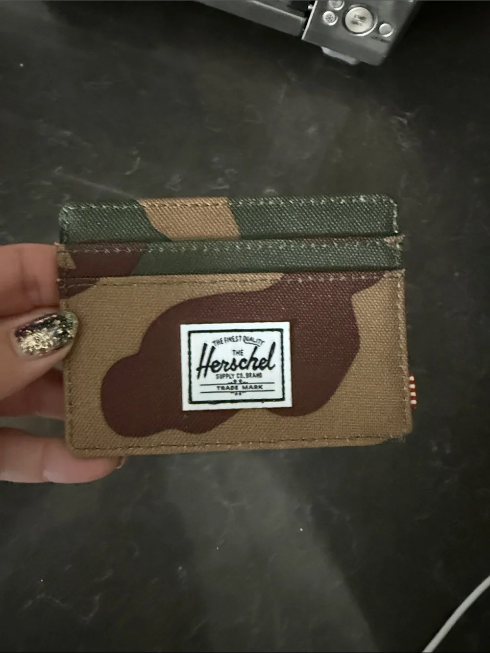 Herschel Camo Slim Card Holder in Woodland Camo